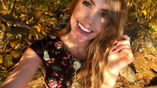 Outdoor Bj And Cum In Mouth! – Pretty Teen Doing Oral At The Beach.